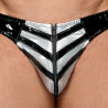 Black Level Men Slip sexy Vinyl Raft Noir-Argenté